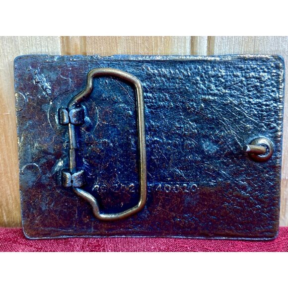 HENRY FORD DETROIT CLASSIC AUTOMOBILE RECORD MODEL T YEAR BRASS BELT BUCKLE - Picture 2 of 6